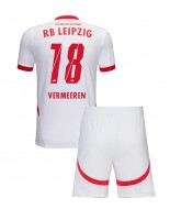 Otroške Nogometnih dresov RB Leipzig Arthur Vermeeren #18 Domači 2024-25 Kratki rokavi (+ hlače)